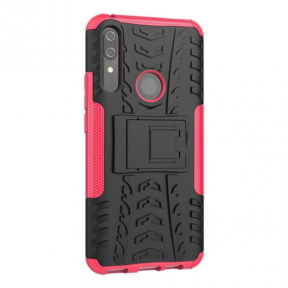 Чехол Hybrid Armor для Huawei P Smart Z / Honor 9X (STK-LX1) (черный + розовый) Чехол Hybrid Armor для Huawei P Smart Z / Honor 9X (STK-LX1) (черный + розовый)