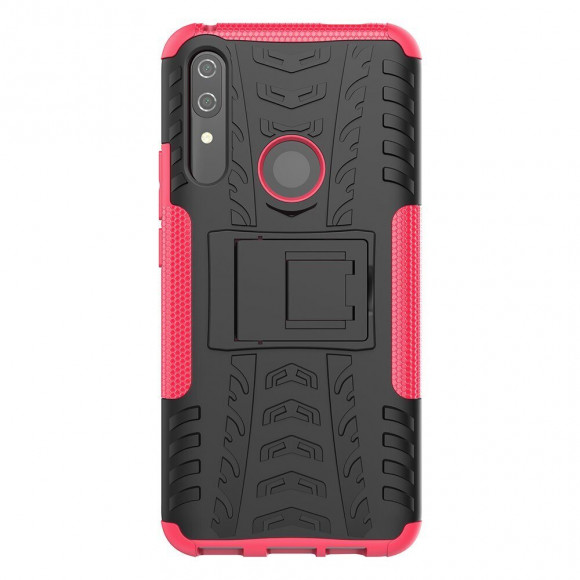 Чехол Hybrid Armor для Huawei P Smart Z / Honor 9X (STK-LX1) (черный + розовый) Чехол Hybrid Armor для Huawei P Smart Z / Honor 9X (STK-LX1) (черный + розовый)