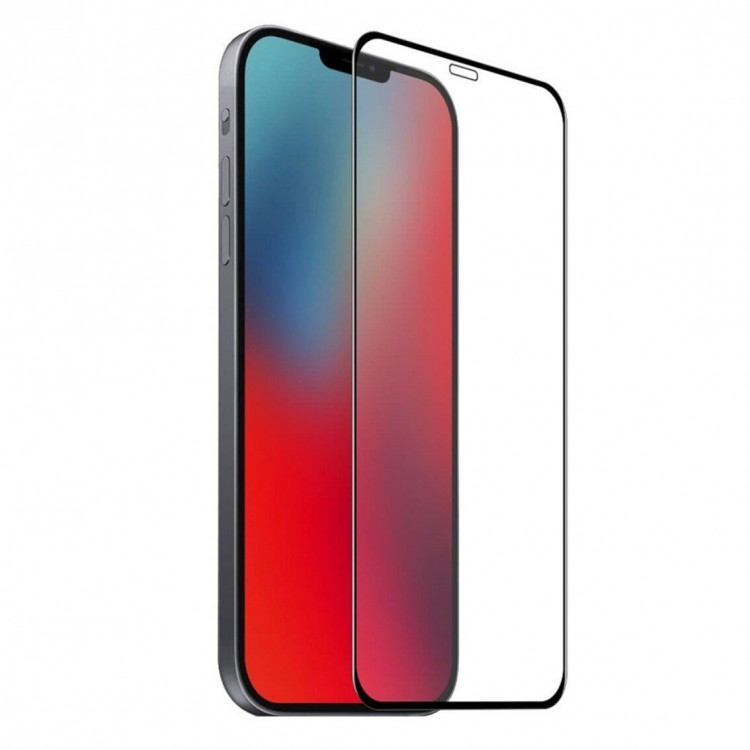 Защитное стекло 3D для iPhone 12 Pro Max (черный)