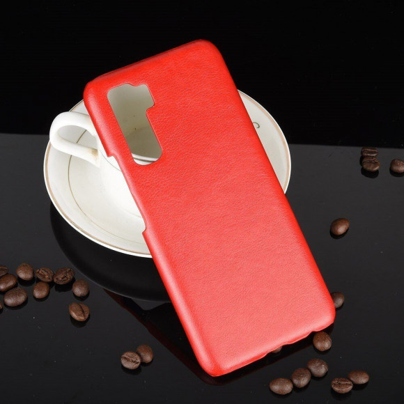 Кожаная накладка-чехол для Honor 30S (CDY-NX9A) (красный) Кожаная накладка-чехол для Honor 30S (CDY-NX9A) (красный)