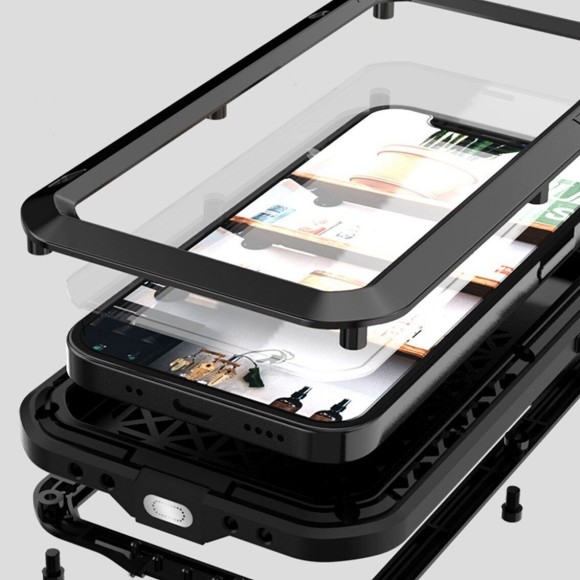 Гибридный чехол LOVE MEI для iPhone 12 mini (белый) Гибридный чехол LOVE MEI для iPhone 12 mini (белый)