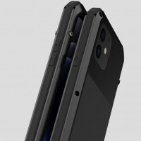 Гибридный чехол LOVE MEI для iPhone 12 mini (белый)