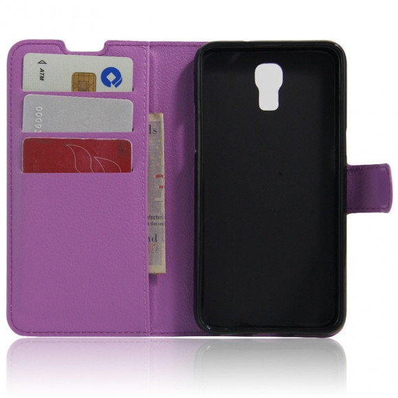 Чехол с визитницей для LG X Screen (фиолетовый) Чехол с визитницей для LG X Screen (фиолетовый)