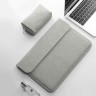 Чехол с магнитной крышкой TAIKESEN для ноутбука и Macbook 13,3 дюйма (светло-серый)