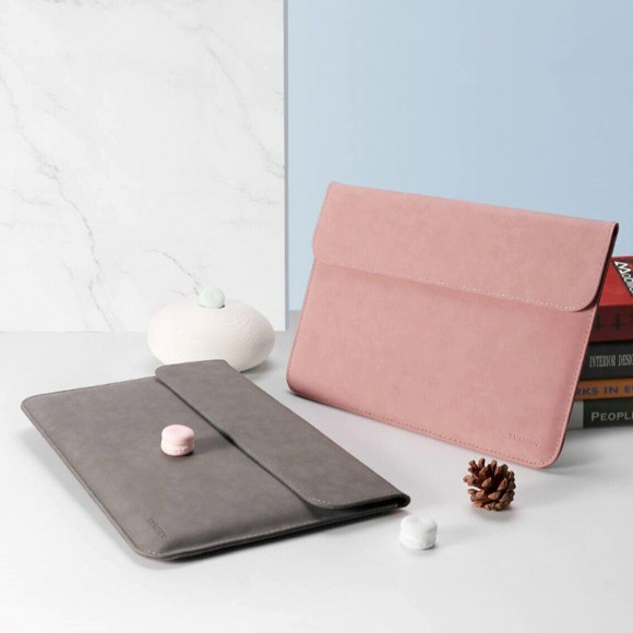 Чехол с магнитной крышкой TAIKESEN для ноутбука и Macbook 13,3 дюйма (светло-серый) Чехол с магнитной крышкой TAIKESEN для ноутбука и Macbook 13,3 дюйма (светло-серый)