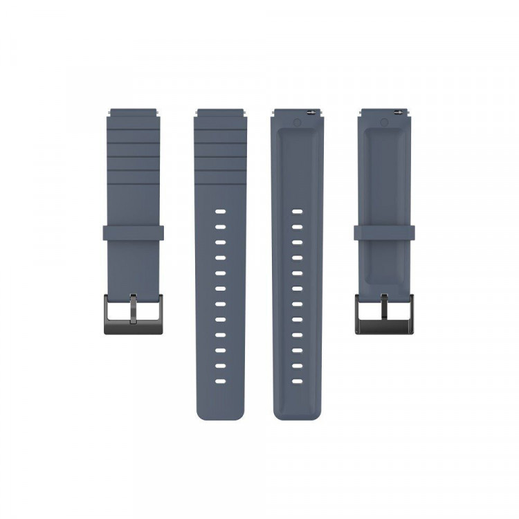 Силиконовый ремешок для часов 18мм (темно-синий)