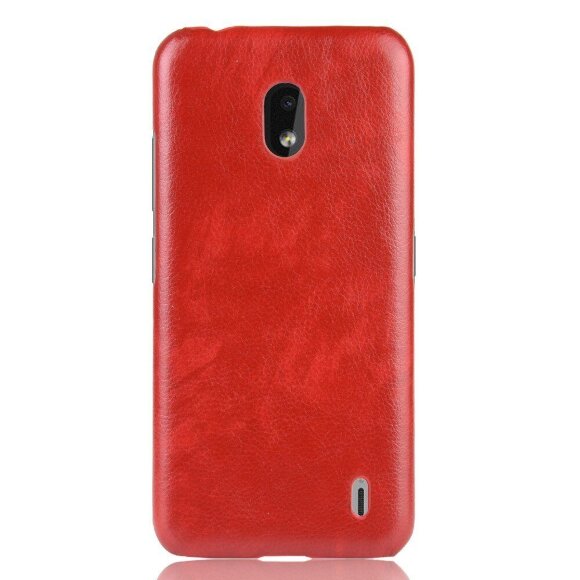 Кожаная накладка-чехол для Nokia 2.2 (красный)