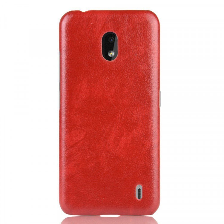 Кожаная накладка-чехол для Nokia 2.2 (красный)