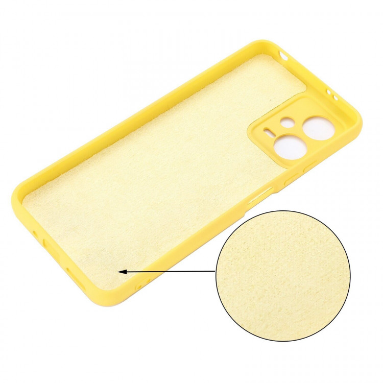 Силиконовый чехол Mobile Shell для Xiaomi Redmi Note 12, POCO X5 5G (желтый)