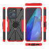 Чехол Armor Shockproof Ring Holder для Infinix NOTE 12 G96 (черный + красный)