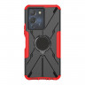 Чехол Armor Shockproof Ring Holder для Infinix NOTE 12 G96 (черный + красный)