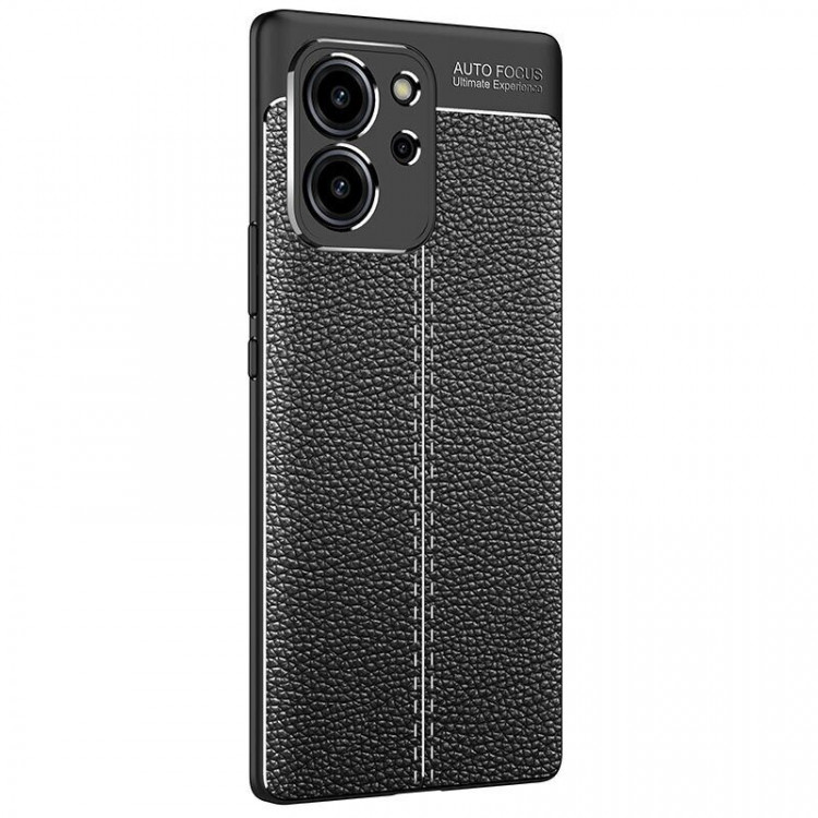 Чехол-накладка Litchi Grain для Honor 80 SE (черный)