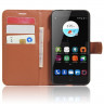 Чехол-книжка с визитницей для ZTE Blade V7 (коричневый)