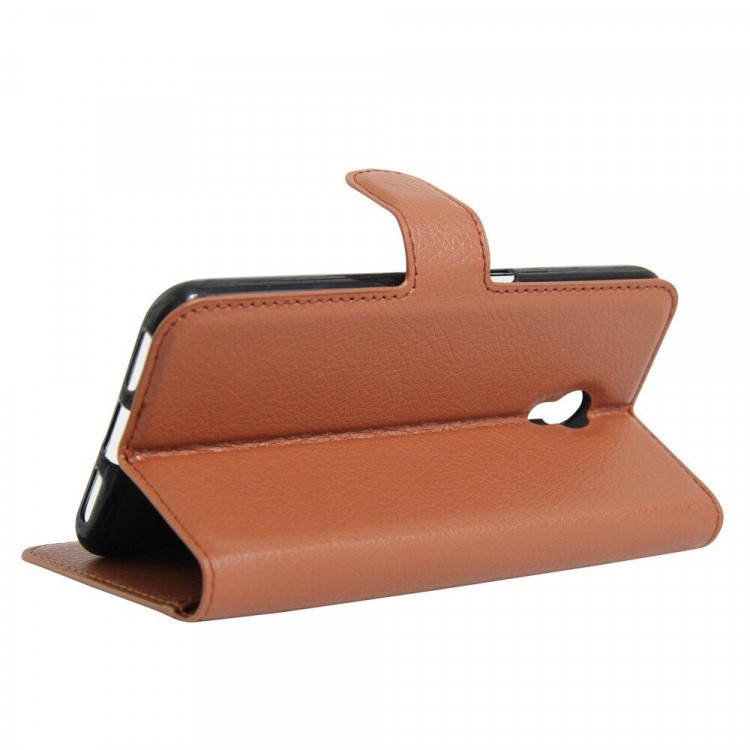 Чехол-книжка с визитницей для ZTE Blade V7 (коричневый)