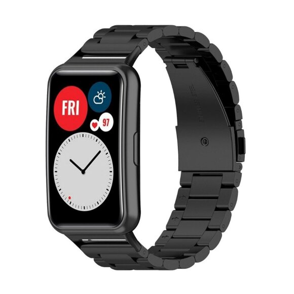 Стальной браслет для Huawei Watch Fit TIA-B09 (черный) Стальной браслет для Huawei Watch Fit TIA-B09 (черный)
