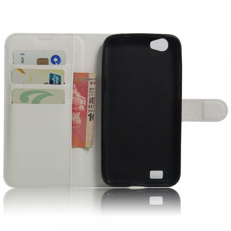 Чехол с визитницей для DOOGEE T6 / T6 Pro (белый)