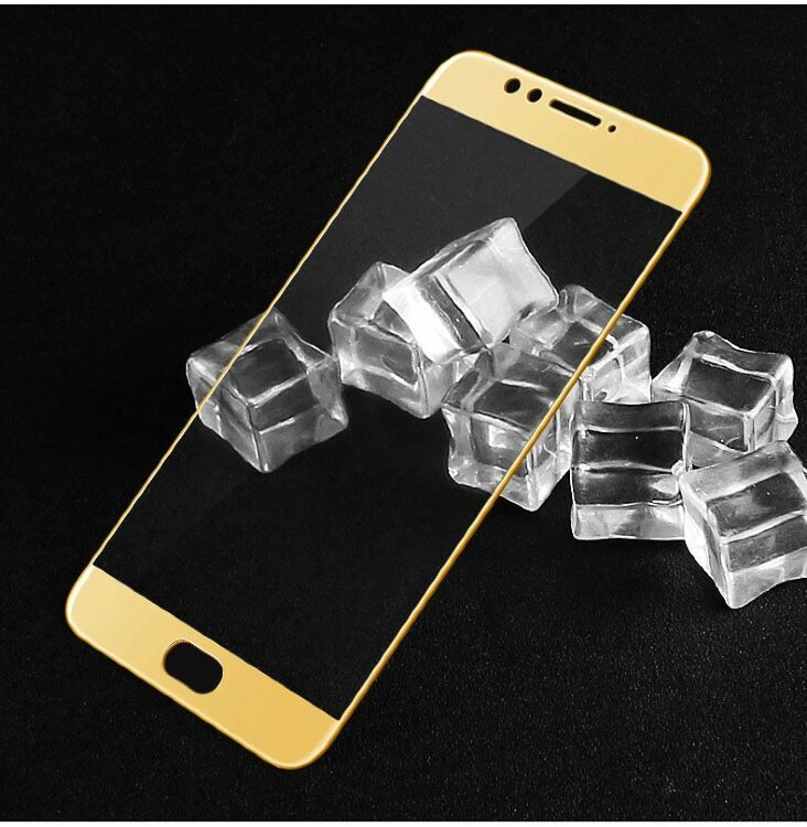 Защитное стекло 3D для Meizu M5s (золотой)