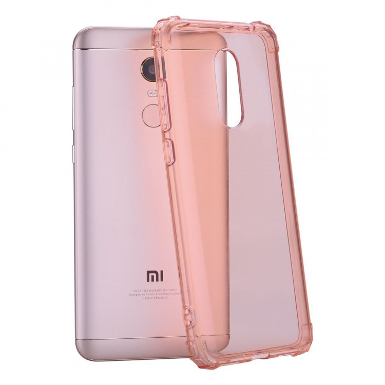 Силиконовый чехол с усиленными бортиками для Xiaomi Redmi 5 (розовый)