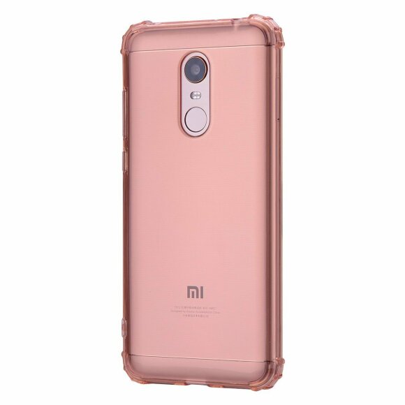 Силиконовый чехол с усиленными бортиками для Xiaomi Redmi 5 (розовый) Силиконовый чехол с усиленными бортиками для Xiaomi Redmi 5 (розовый)