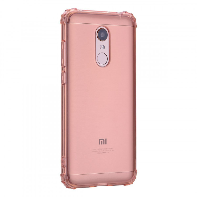 Силиконовый чехол с усиленными бортиками для Xiaomi Redmi 5 (розовый)