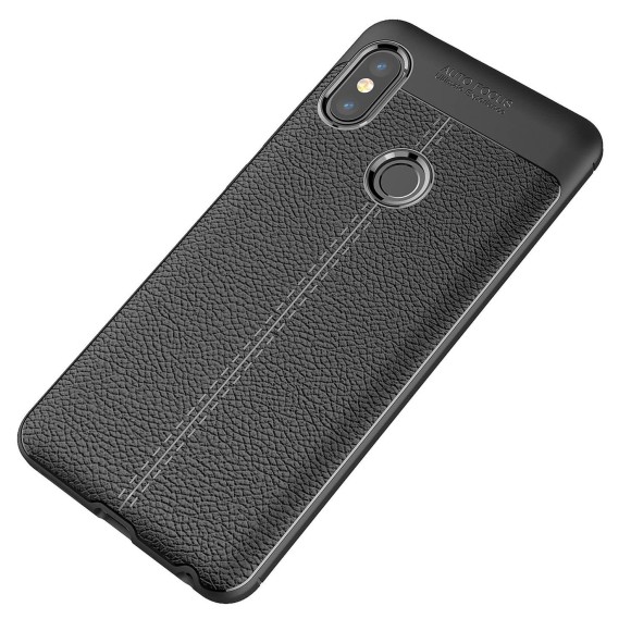 Чехол-накладка Litchi Grain для Xiaomi Redmi Note 5 / 5 Pro (черный) Чехол-накладка Litchi Grain для Xiaomi Redmi Note 5 / 5 Pro (черный)