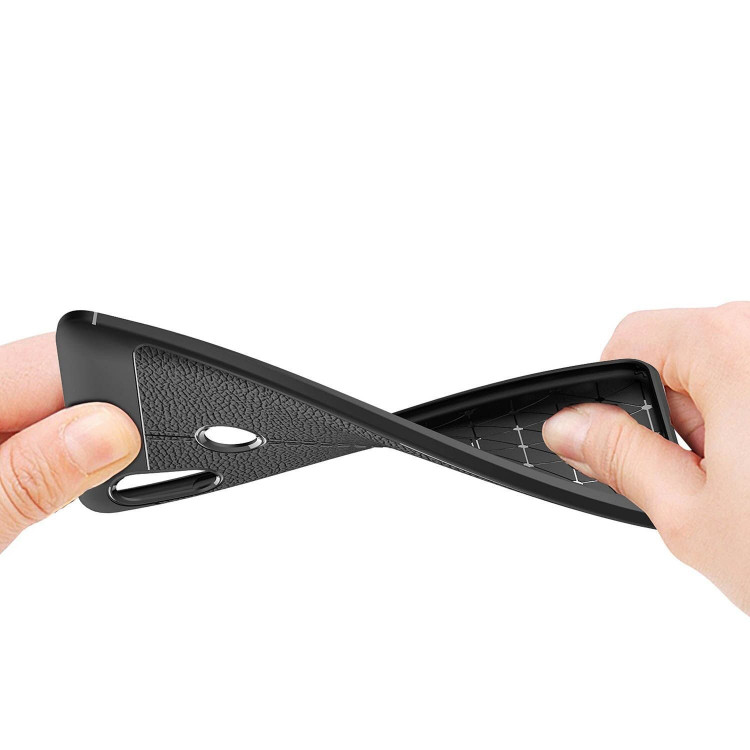 Чехол-накладка Litchi Grain для Xiaomi Redmi Note 5 / 5 Pro (черный)