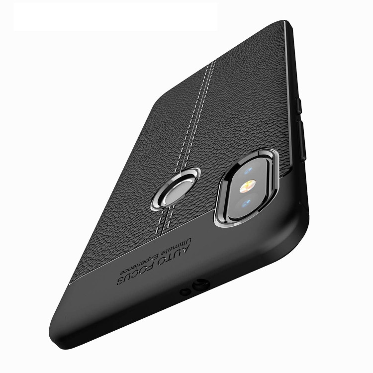 Чехол-накладка Litchi Grain для Xiaomi Redmi Note 5 / 5 Pro (черный)