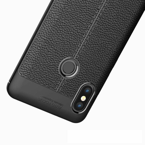 Чехол-накладка Litchi Grain для Xiaomi Redmi Note 5 / 5 Pro (черный) Чехол-накладка Litchi Grain для Xiaomi Redmi Note 5 / 5 Pro (черный)