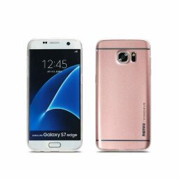 Чехол-накладка Remax Kingzone для Samsung Galaxy S7 Edge (розовое золото)