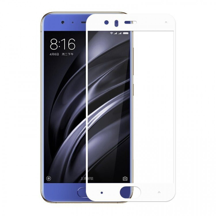 Защитное стекло FULL 3D для Xiaomi Mi 6 (белый)
