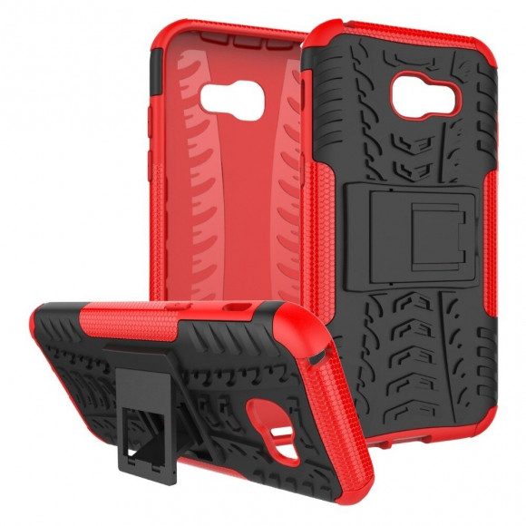 Чехол Hybrid Armor для Samsung Galaxy A5 (2017) SM-A520F (черный + красный) Чехол Hybrid Armor для Samsung Galaxy A5 (2017) SM-A520F (черный + красный)