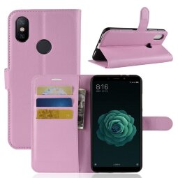 Чехол с визитницей для Xiaomi Mi 6X / Xiaomi Mi A2 (розовый)