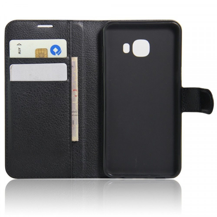 Чехол с визитницей для Samsung Galaxy C5 (черный)