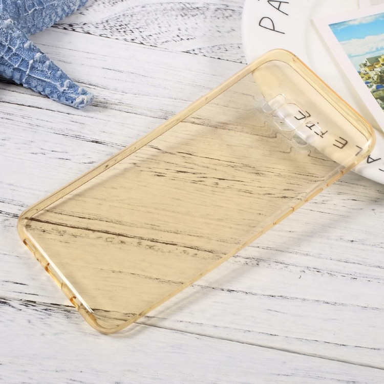 Силиконовый TPU чехол для Samsung Galaxy S8+ (золотой)