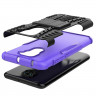 Чехол Hybrid Armor для Xiaomi Redmi Note 9 (черный + фиолетовый)