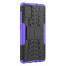 Чехол Hybrid Armor для Samsung Galaxy A71 (черный + фиолетовый)