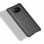 Кожаная накладка-чехол для Xiaomi Poco X3 NFC / Poco X3 / Poco X3 Pro (черный)