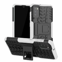 Чехол Hybrid Armor для Samsung Galaxy A41 (черный + белый)
