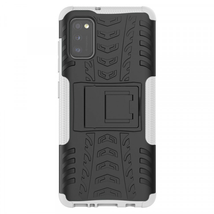 Чехол Hybrid Armor для Samsung Galaxy A41 (черный + белый)