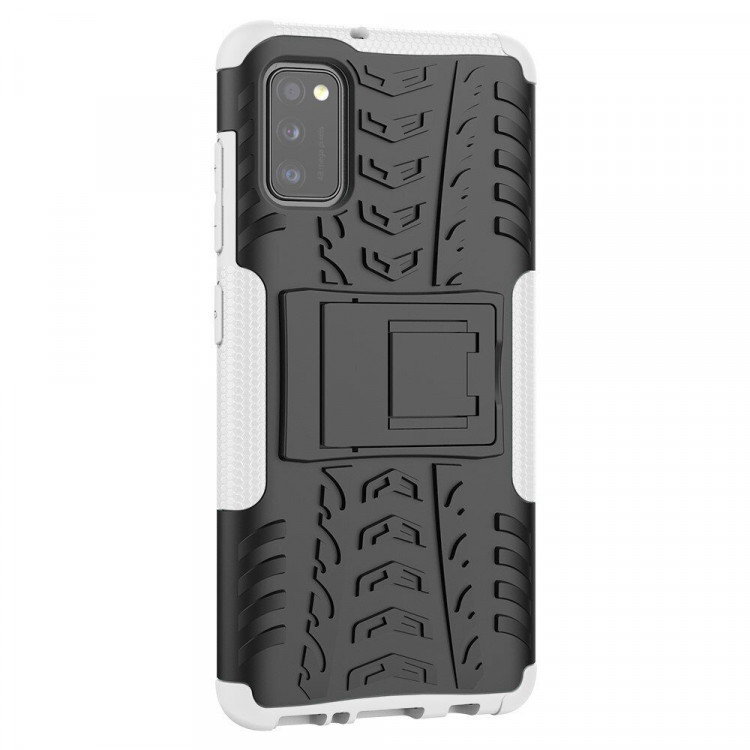 Чехол Hybrid Armor для Samsung Galaxy A41 (черный + белый)