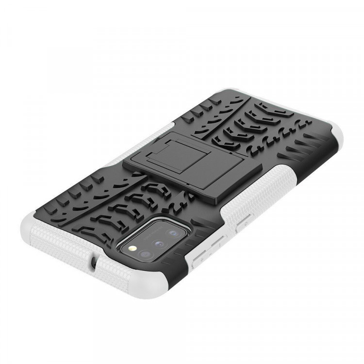 Чехол Hybrid Armor для Samsung Galaxy A41 (черный + белый)