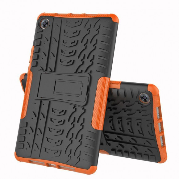 Чехол Hybrid Armor для Huawei MediaPad M5 8.4 (черный + оранжевый)