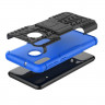 Чехол Hybrid Armor для Samsung Galaxy M20 (черный + голубой)