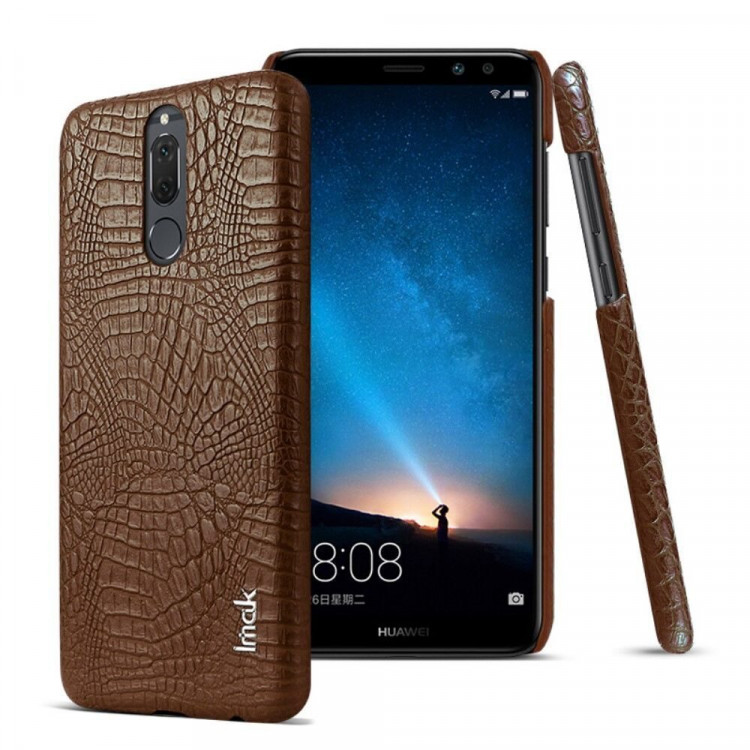 Чехол-накладка iMak Ruiyi Crocodile для Mate 10 Lite / Nova 2i (коричневый)
