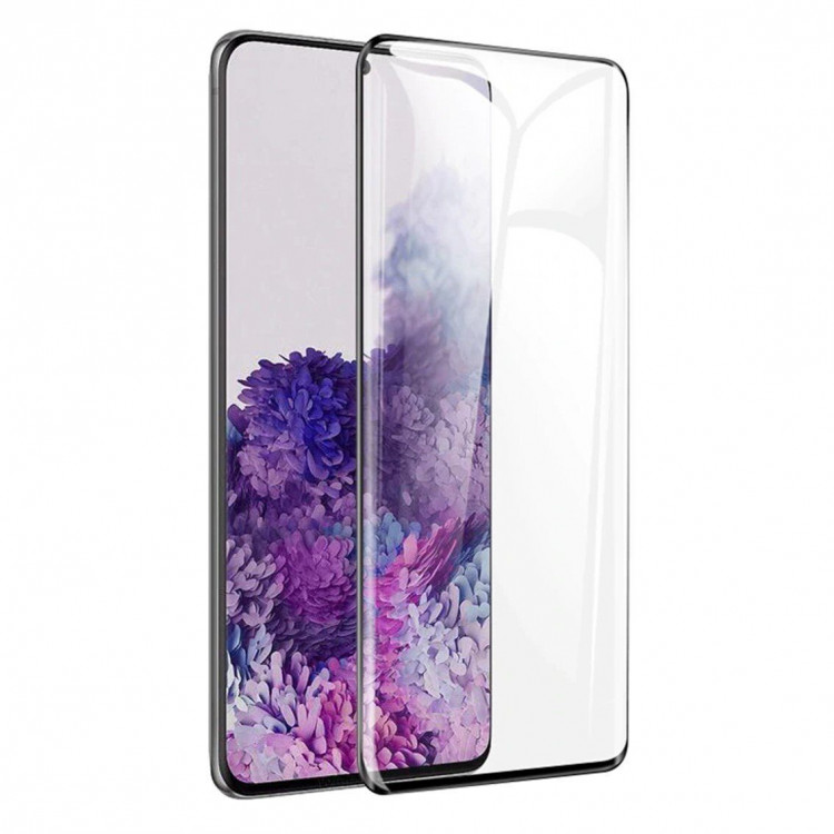 Защитное стекло 3D для Samsung Galaxy S20+ (Plus) (черный)