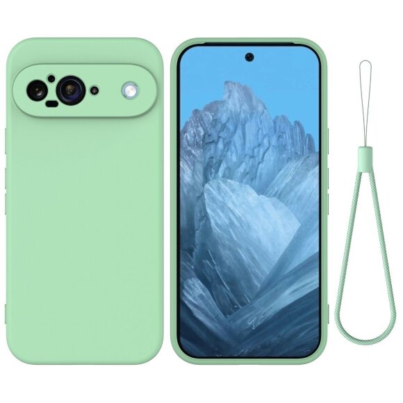 Силиконовый чехол Mobile Shell для Google Pixel 9 (зеленый)
