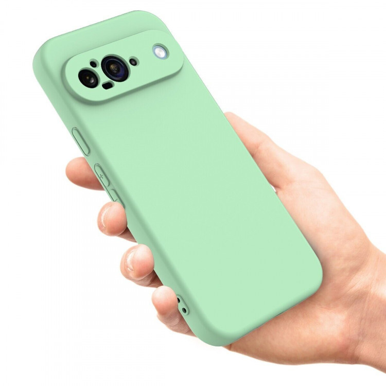 Силиконовый чехол Mobile Shell для Google Pixel 9 (зеленый)