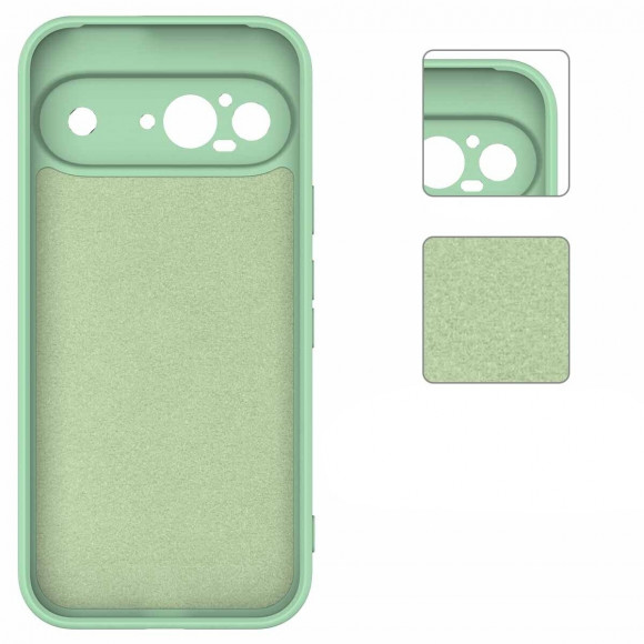 Силиконовый чехол Mobile Shell для Google Pixel 9 (зеленый) Силиконовый чехол Mobile Shell для Google Pixel 9 (зеленый)