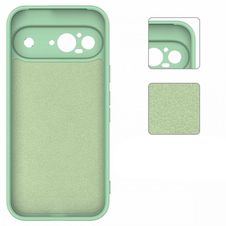 Силиконовый чехол Mobile Shell для Google Pixel 9 (зеленый)