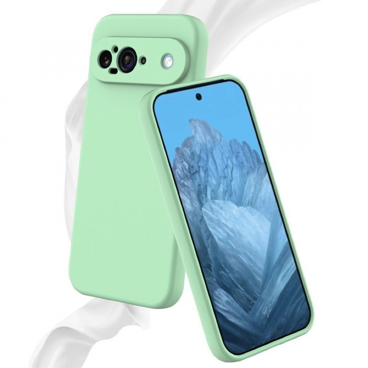 Силиконовый чехол Mobile Shell для Google Pixel 9 (зеленый)